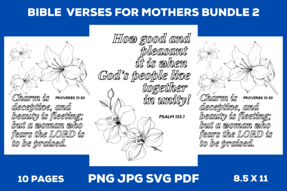 Bible Verses for Mothers Coloring Pages Graphics Review