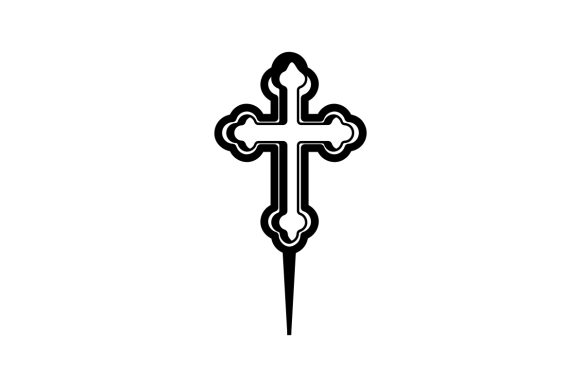 Christian Cross Cupcake Topper for Religious Crafts