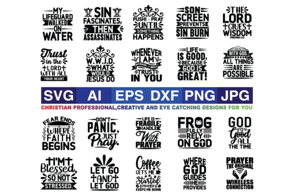 Christian Jesus Religious SVG Bundle Review