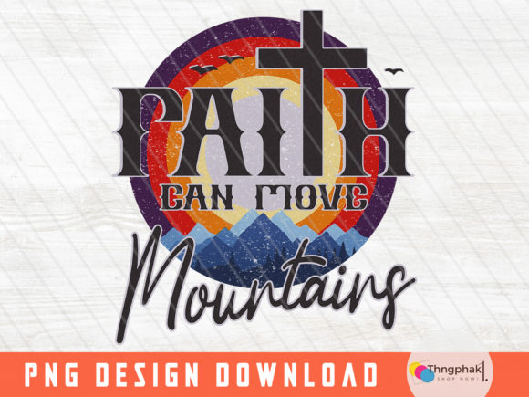 Faith Can Move Mountains Graphics for Crafts Branding