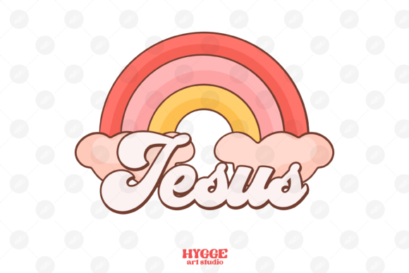 Jesus Sublimation Retro Easter PNG for Graphics & Crafts