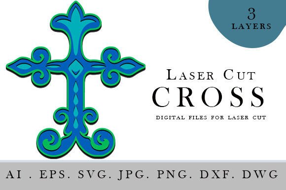 Laser Cut Cross SVG for Wall Decor & Cutting