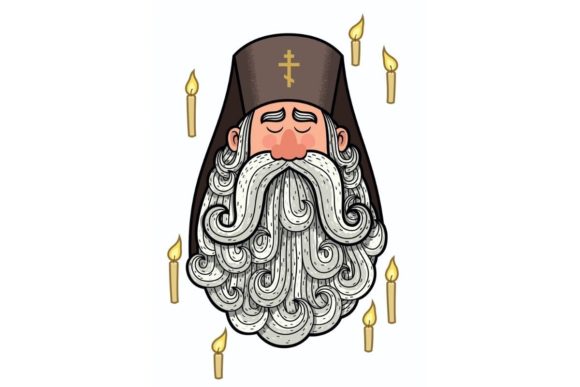 Orthodox Priest Graphics: Illustrations for Client Projects