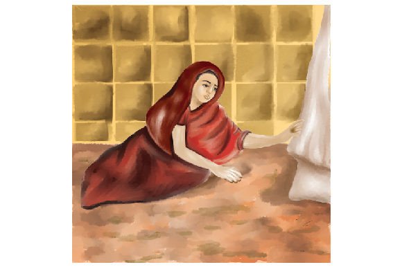 Religious Crafts Art: Woman Touching Jesus Review